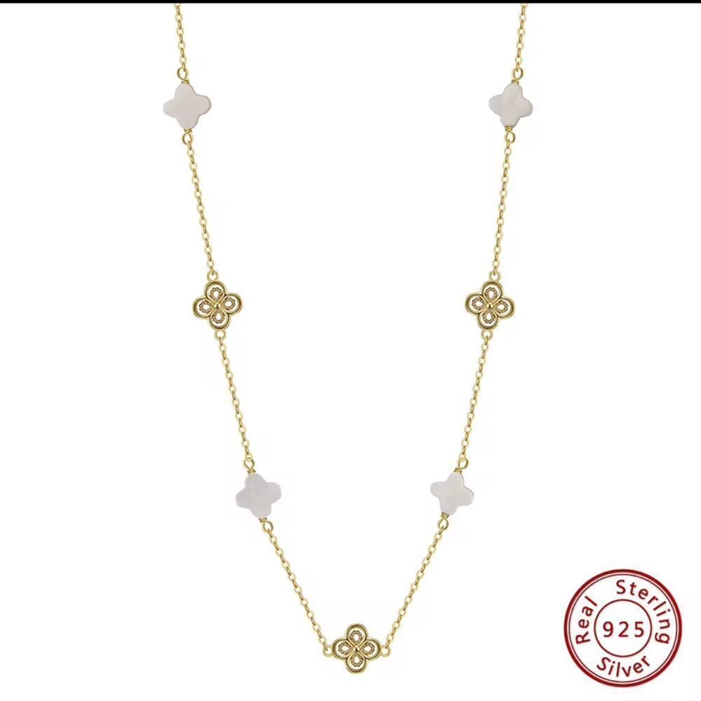 ENA 925 14k over Sterling Silver Necklace